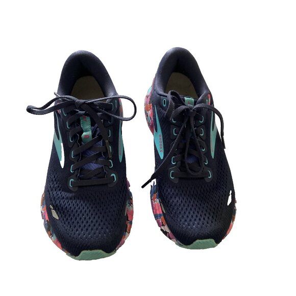 Brooks Women's Eclipse Baja Blue Pink Ghost 15 Running Shoes Sz 7.5 - Picture 2 of 9